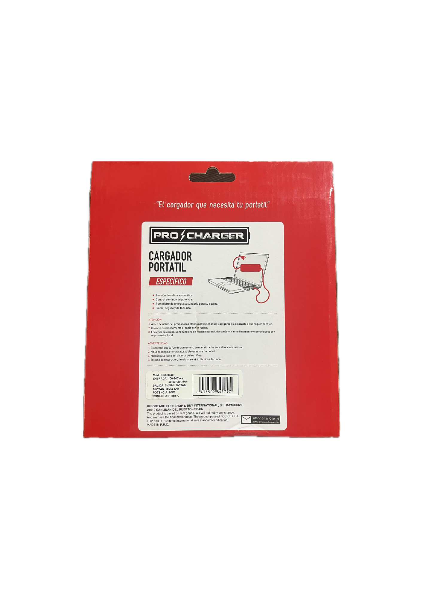PRO CHARGER Specific Portable Charger - Type C
