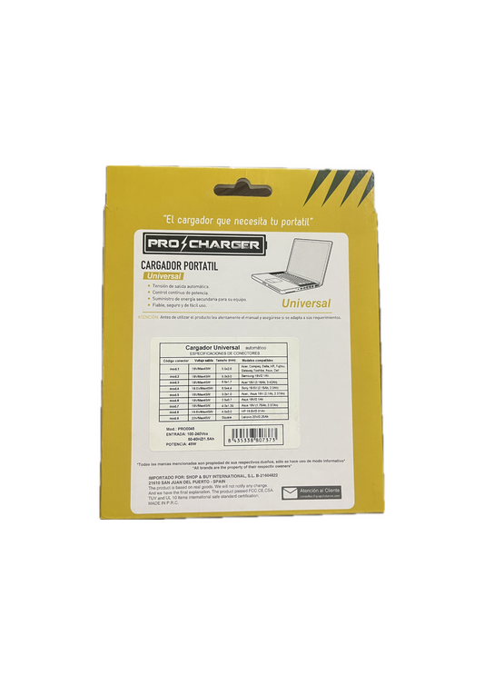 PRO CHARGER Cargador Portátil Universal