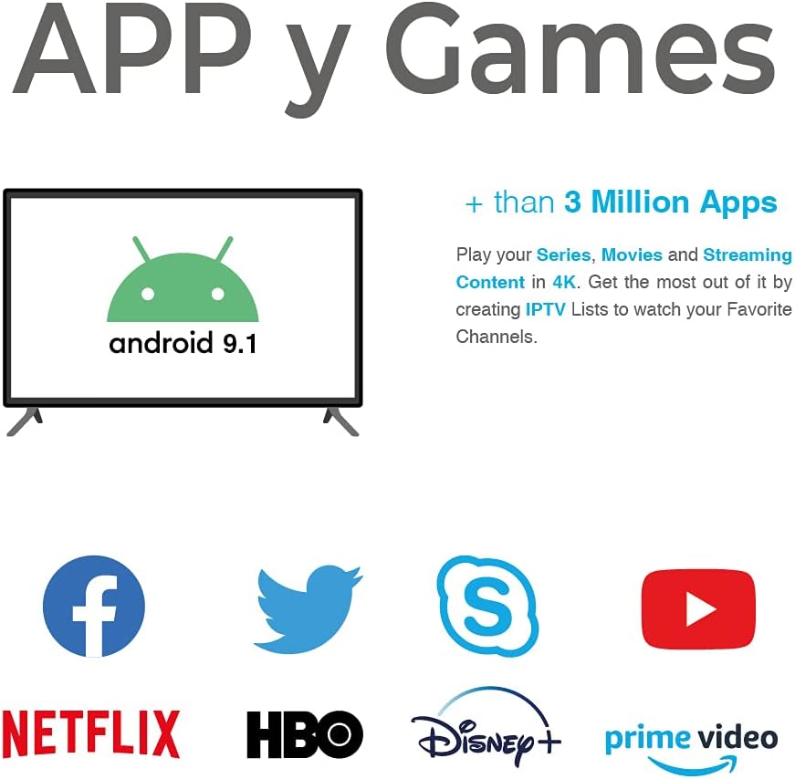 Android TV Quad Core HomeBox BW0041 - 4K - Smart TV - IPTV