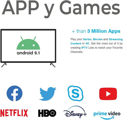 Android TV Quad Core HomeBox BW0041 - 4K - Smart TV - IPTV