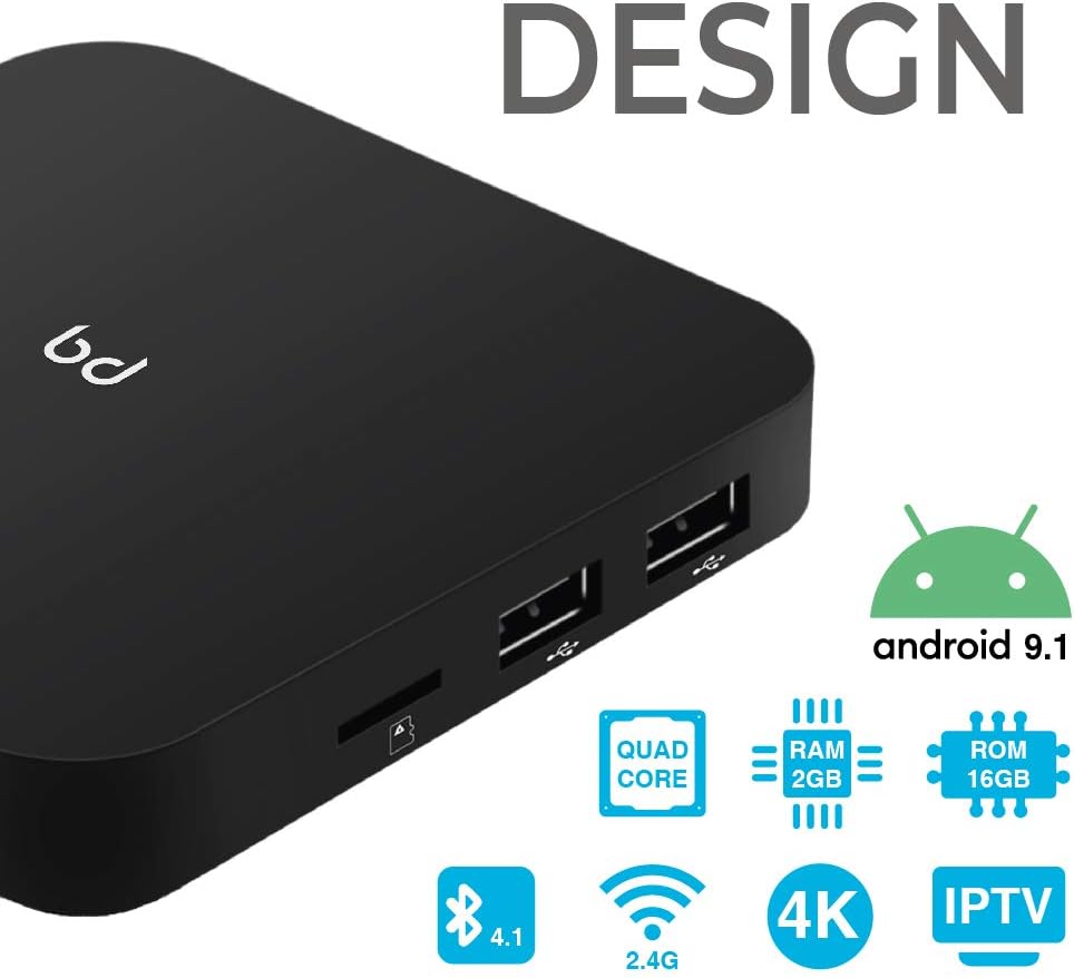 Android TV Quad Core HomeBox BW0041 - 4K - Smart TV - IPTV