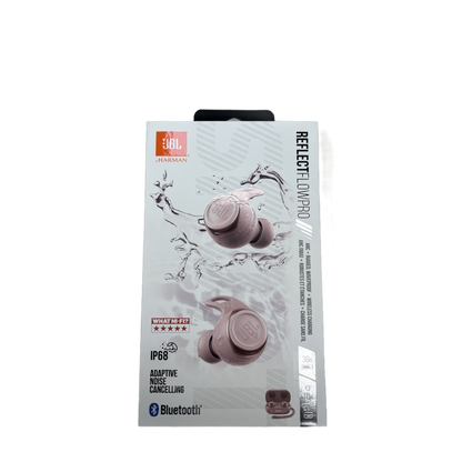 Auriculares True Wireless - JBL Reflect Flow Pro, True Wireless, De botón, BT 5.0, Rosa + Estuche de carga