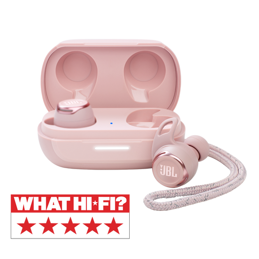 Auriculares True Wireless - JBL Reflect Flow Pro, True Wireless, De botón, BT 5.0, Rosa + Estuche de carga