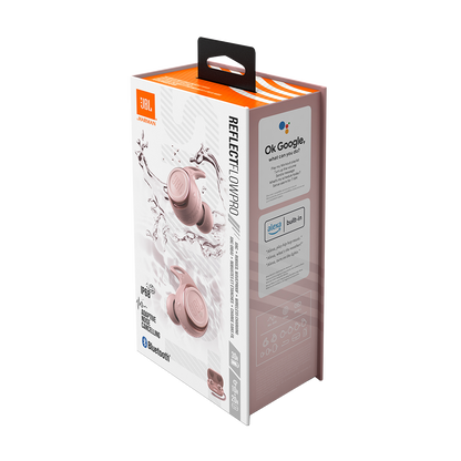 Auriculares True Wireless - JBL Reflect Flow Pro, True Wireless, De botón, BT 5.0, Rosa + Estuche de carga